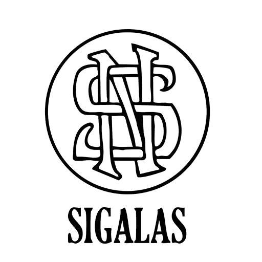 logotype with a letter "N" intertwined with a letter "S" inside a round circle